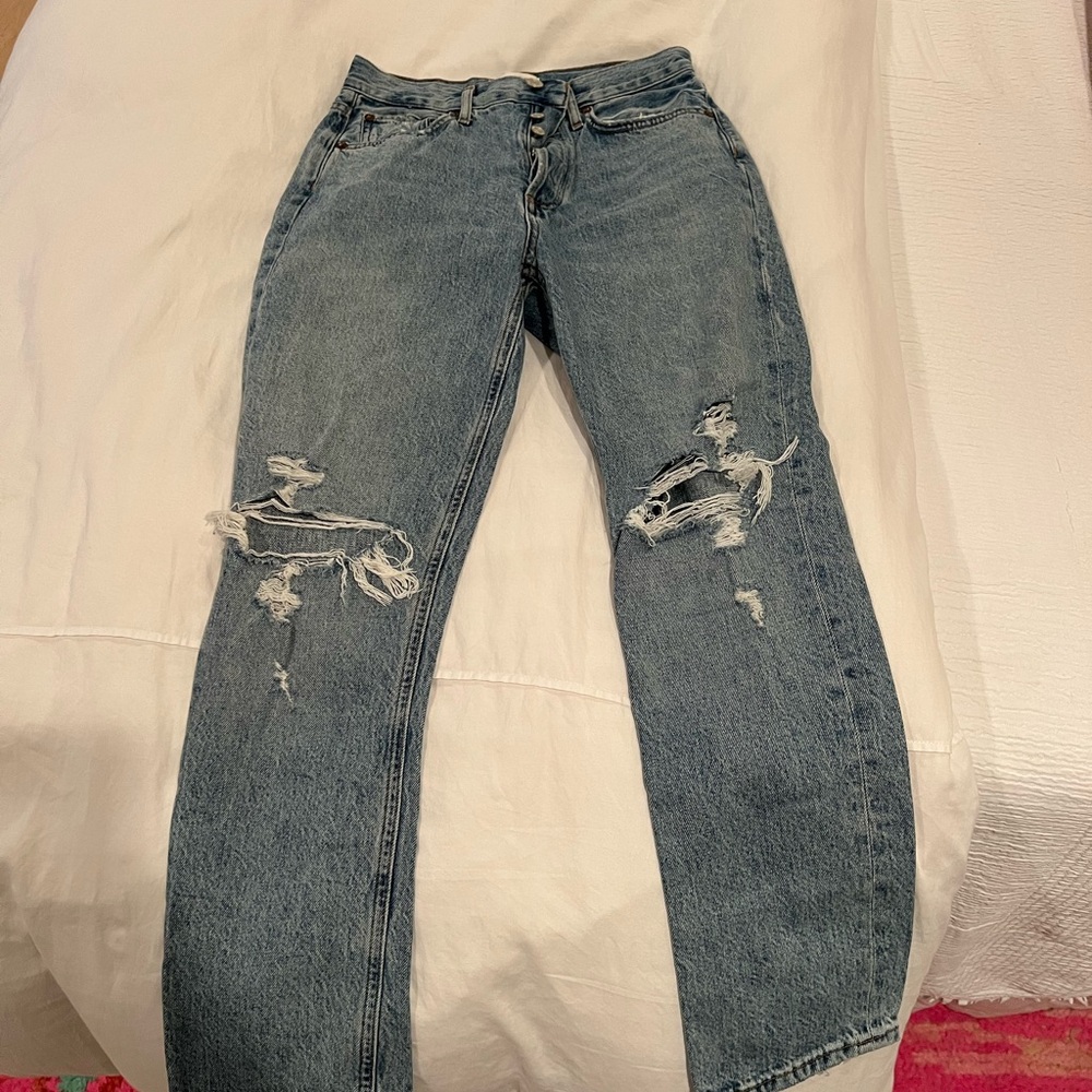Agolde High-Rise Straight Leg Jeans